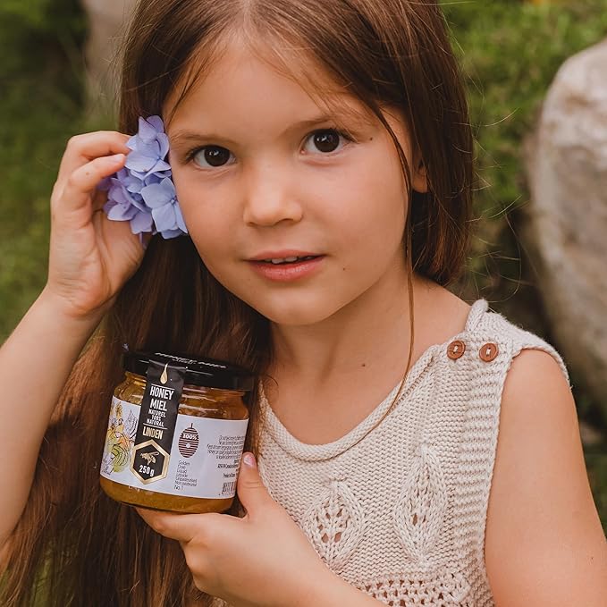 HONIGMA® Raw Linden Honey | Exquisite Taste | 100% Pure | Unpasteurized | Unfiltered | Partially