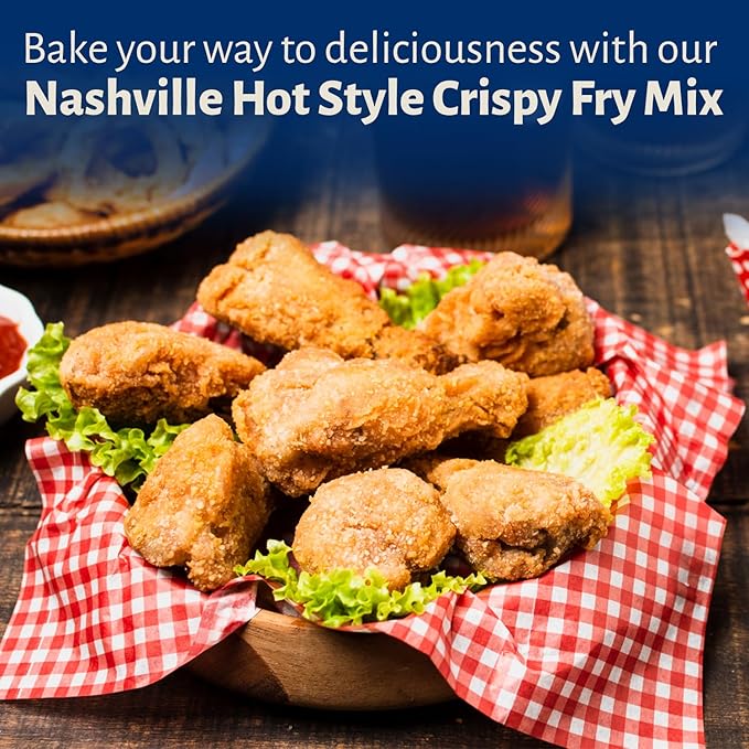 Calhoun Bend Mill Nashville Hot Style Crispy Fry Mix | Spicy Southern Seasoning for Perfect Hot