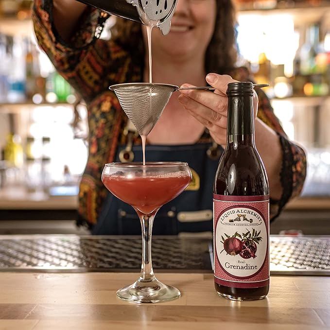 Liquid Alchemist Grenadine Syrup for Cocktails - Real Ingredients Make our Pomegranate Syrup the