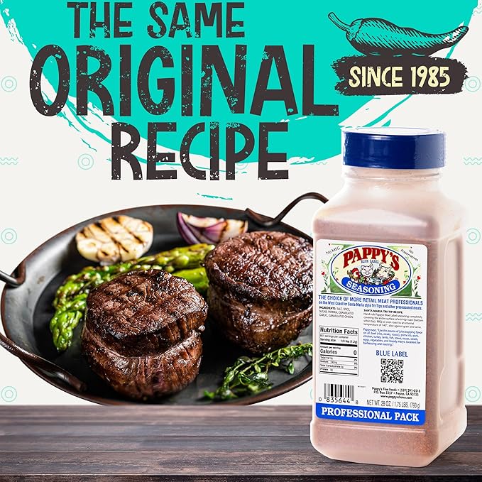 Pappy's Choice Seasonings - Less Salt. Perfect for bbq and smoked brisket, steak, beef, chicken