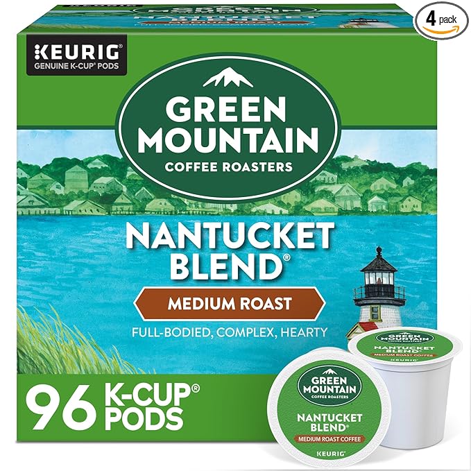 Green Mountain Coffee Roasters Nantucket Blend Keurig Single-Serve K-Cup Pods, Medium Roast Coffee