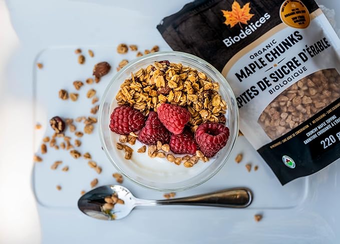 Biodelices - Maple Sugar Chunks 220g - Crunchy Maple Topping
