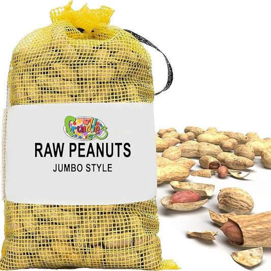 Fruidles Raw Peanuts, Raw Peanuts in Shell, Great for Boiling, Squirrels Feed, Birds Feed and