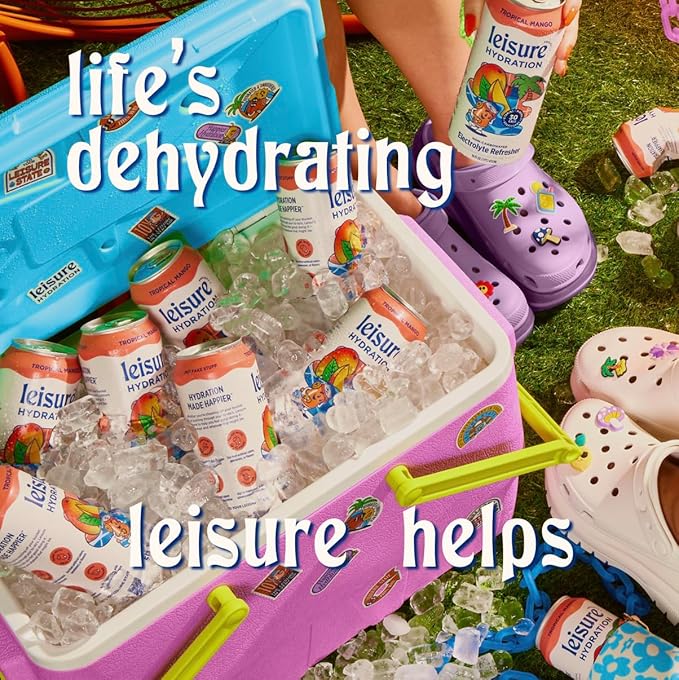 Leisure Hydration Non-Carbonated Electrolyte Refresher, Tropical Mango Flavor - Low Sugar Nutrient