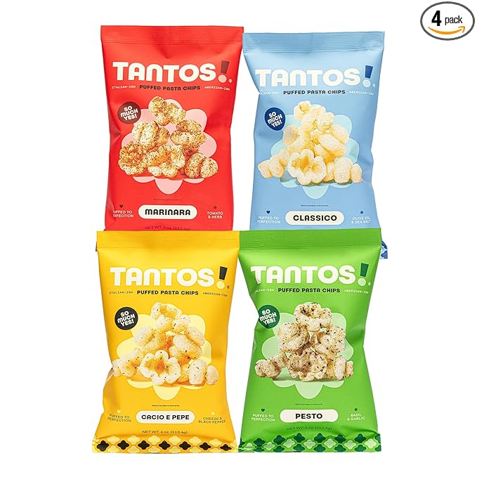Tantos! Puffed Pasta Chips ??Healthy Pasta Snack by Top Chef Joe Sasto ??Plant-Based, Low Calorie