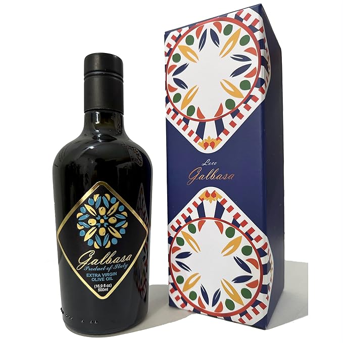 Galbasa - Organic Olive Oil from Sicily, Italy - Extra Virgin, First Cold Pressed, Early Harvest