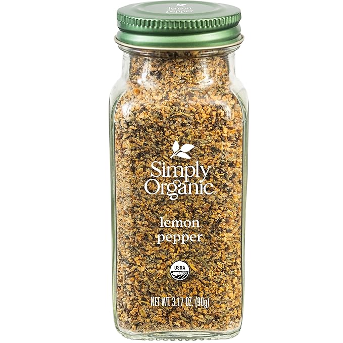 Simply Organic Btl Lemon Pepper Org, 3.17 Oz (Pack Of 6)