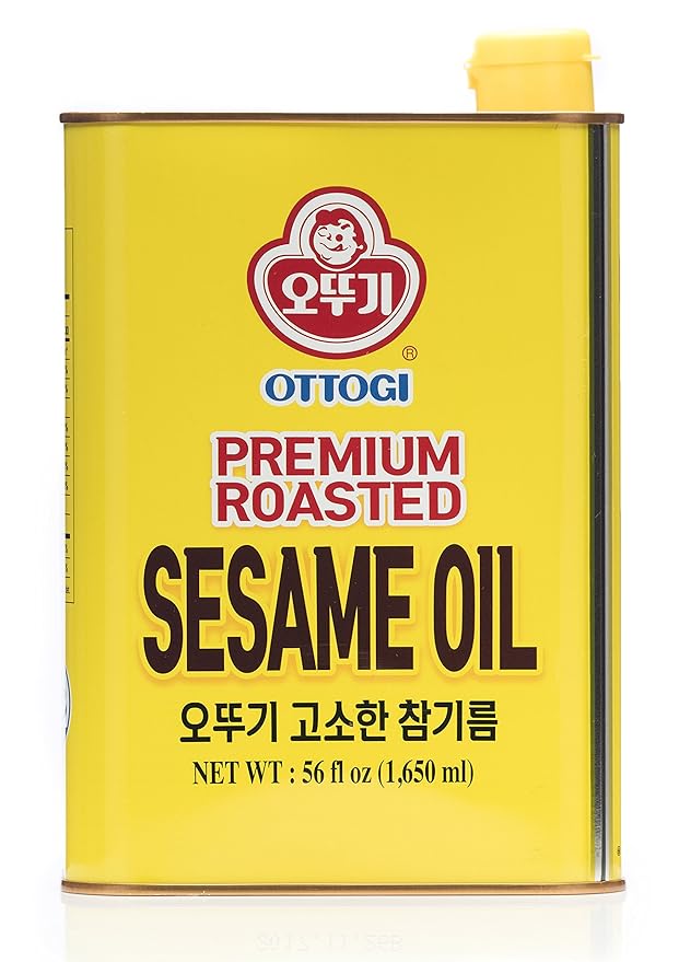 OTTOGI 100% Pure Premium Roasted Sesame Oil, Toasted to Perfection, Traditional Korean Style Oil