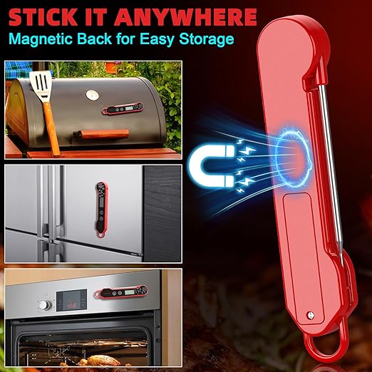 Digital Meat Thermometer for Cooking ??Waterproof Instant Read Food Thermometer with Backlight &