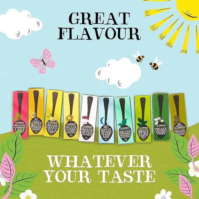 Clipper Tea Strawberry & Elderflower Herbal Tea ??Caffeine Free, USDA Organic, Great Hot or Iced