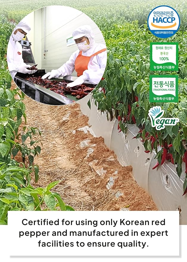 Korean Food Haetnim Maeul 100% Korean Red Chili Powder 3.5oz(100g) | Small Particle Powder for