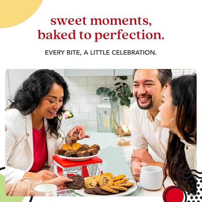 David?™s Cookies Gourmet Assorted Cookies and Brownies Gift Basket - 12 x 1.5oz fresh baked cookies