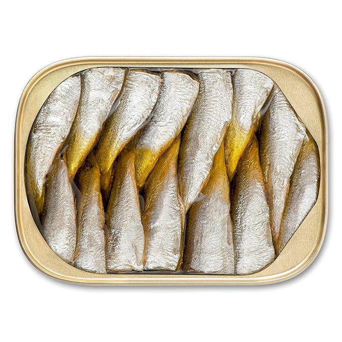 King Oscar Two-layer Sardines in Extra Virgin Olive Oil Cross-Pack, 3.75 Ounce (Pack of 12)