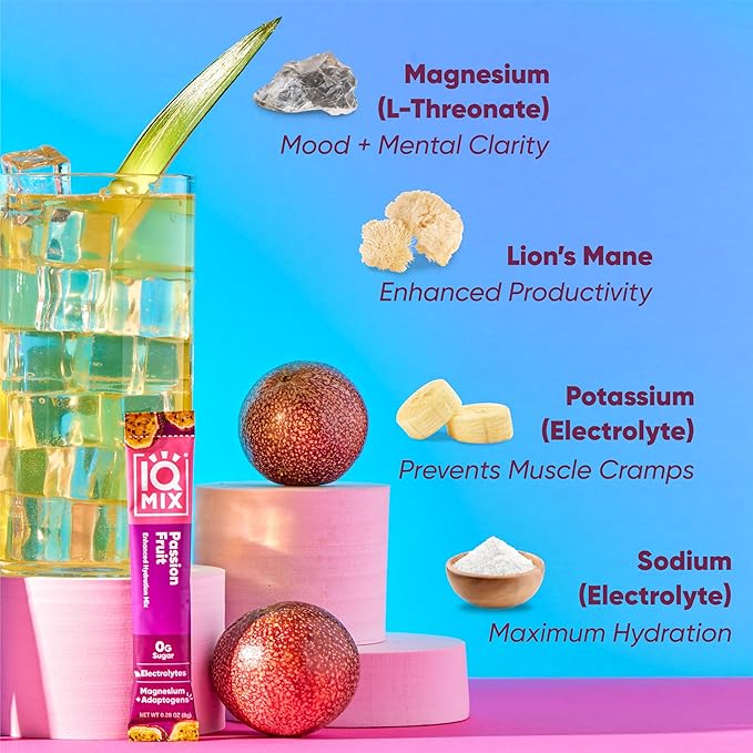 IQMIX Hydration Electrolyte Powder ??4-in-1 Formula for Hydration, Mental Clarity, Mood and