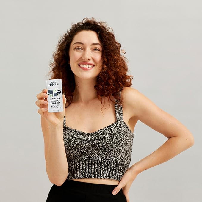 Schmidt's Aluminum-Free Vegan Deodorant Charcoal & Magnesium with 48 Hour Odor Protection, 2 Count