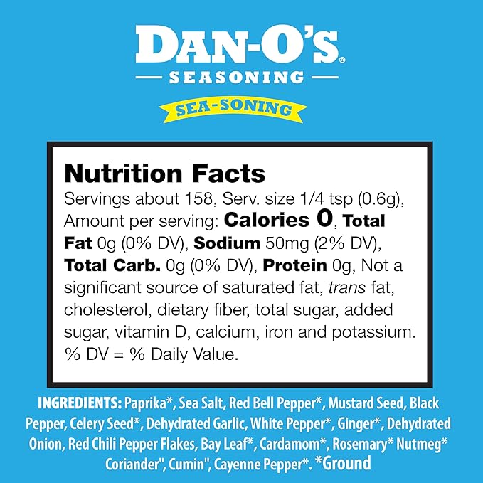 Dan-O's 4 Bottle Seasoning Set, Small Bottles, 4 Pack, Includes Original, Preem-O, SEA-soning and