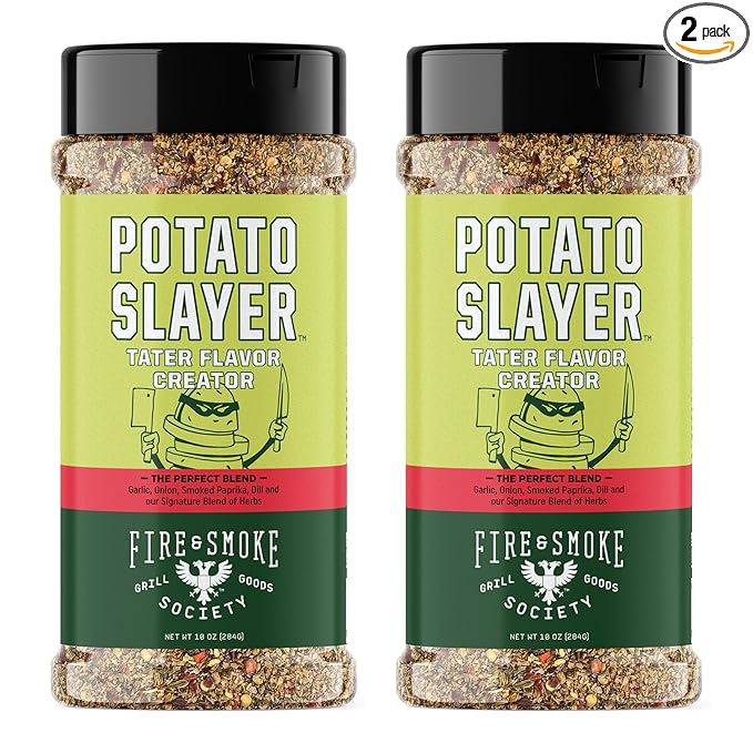 Fire & Smoke Society Potato Slayer Vegetable Seasoning | BBQ Seasonings and Rubs for Grilling |