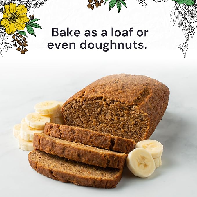 eat G.A.N.G.S.T.E.R. Vegan Banana Bread Mix, Allergy-Friendly Baking Mix, Grain-Free, No Dairy
