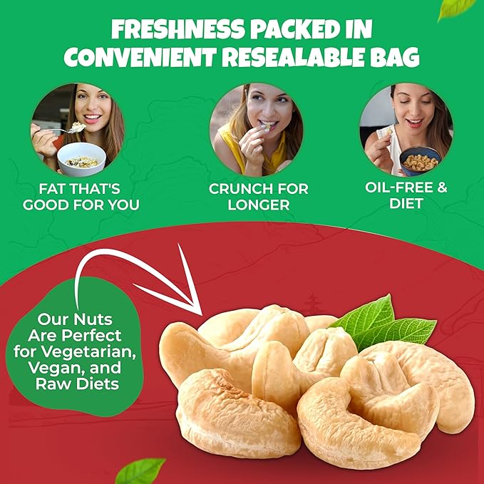 We Got Nuts Roasted Unsalted Cashews 4 Lb.