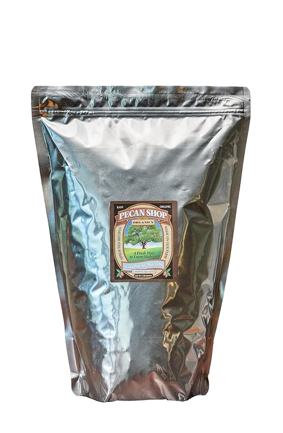 Unsalted Sprouted California Walnuts-Raw, Unpasteurized, Certified Organic, Family Orchard Grown (4