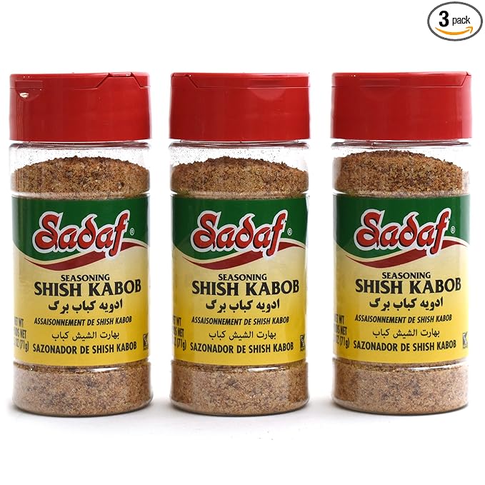 Sadaf Shish Kabob Seasoning 3x 2.5 oz. - Middle eastern and mediterranean kabob spices and