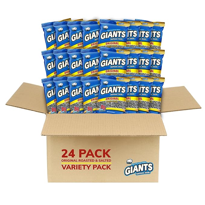 GIANTS Original Sunflower Seeds - Sunflower Seeds to Eat, Sunflower Seeds Bulk, Lightly Salted