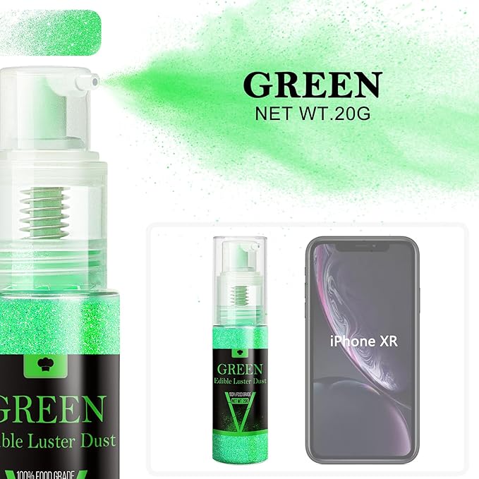 Edible Glitter Spray - 20g Luster Dust Edible Glimmer Powder for Sparkling Cocktails, Cake