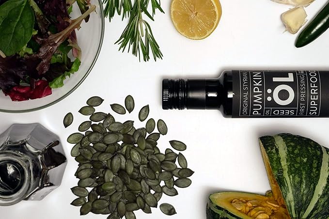 Schlacher & S철hne Styrian Pumpkin Seed Oil: 100% Pure, Cold Pressed, Non GMO, Gluten Free, Vegan