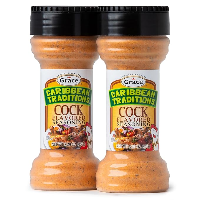 Grace Caribbean Traditions Cock Seasoning 5.29oz - 2 Pack - Jamaican Cock Flavored - Poultry &
