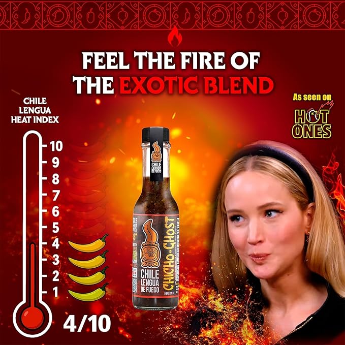 Hot Sauce | Chile Lengua de Fuego (Pack of 2, Chicho-Ghost)
