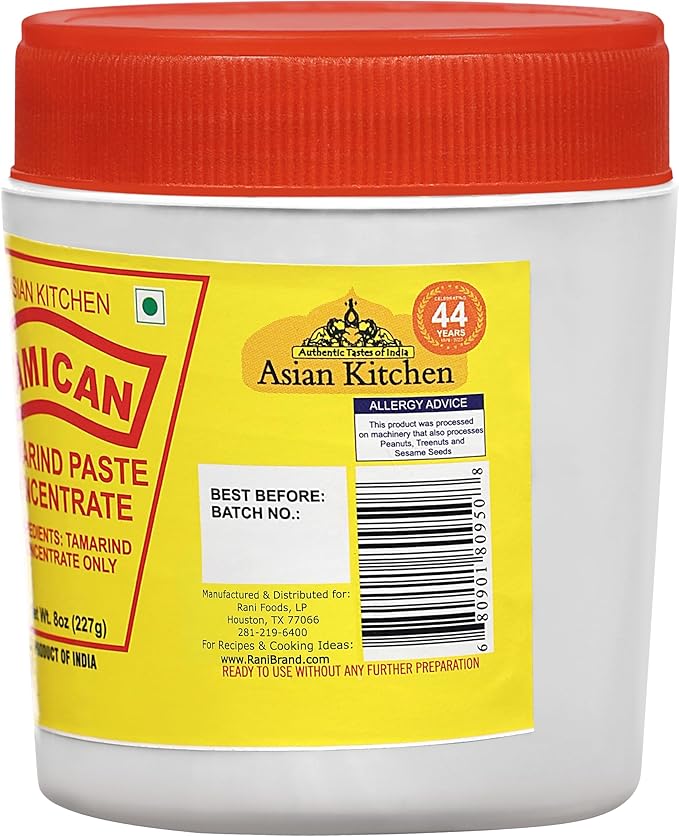 Asian Kitchen Tamarind Concentrate 8oz (227g) ~ Gluten Free, No added sugar | All Natural | Vegan |