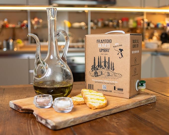 Frantoio Uliveti Umbri Bag in Box Olive Oil | Authentic Italian Extra Virgin Olive Oil | Perfect