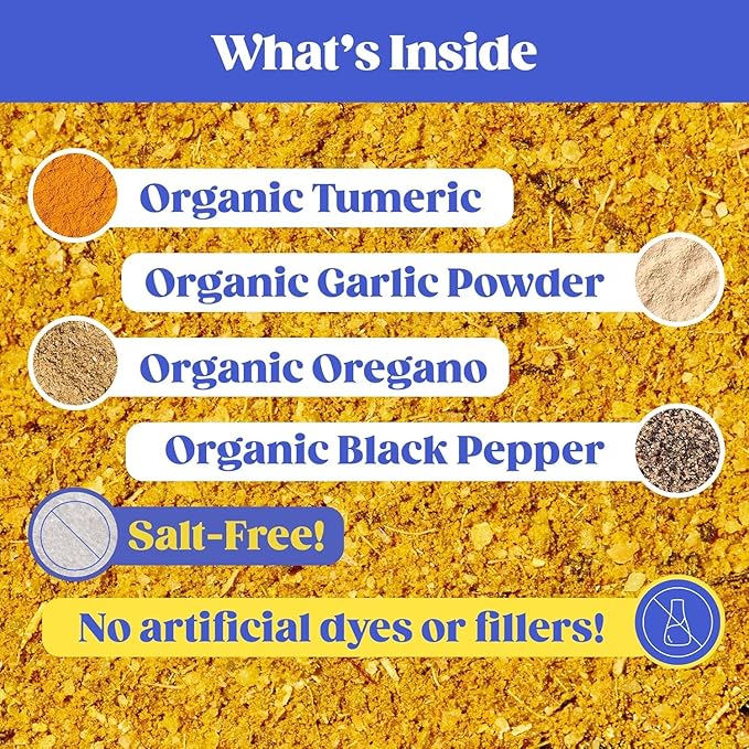 Loisa Seasoning, USDA Organic, Non-GMO, No-MSG, No Preservatives, No Artificial Coloring, No