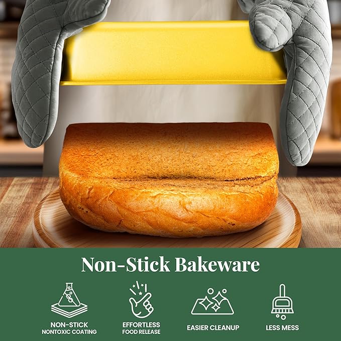 Larder & Vine 8-Piece Bakeware Set | Non-Stick Baking Set with Ceramic Finish | PFAS, PFOA, PTFE