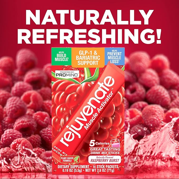 Rejuvenate ??1 Stick Delivers 25g of Whey Protein Equivalency for Muscle Growth & Energy