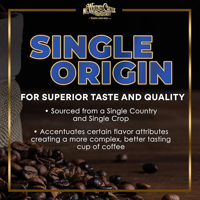Mt. Whitney Organic Ethiopia Guji Coffee (Whole Bean, 2 Lb)