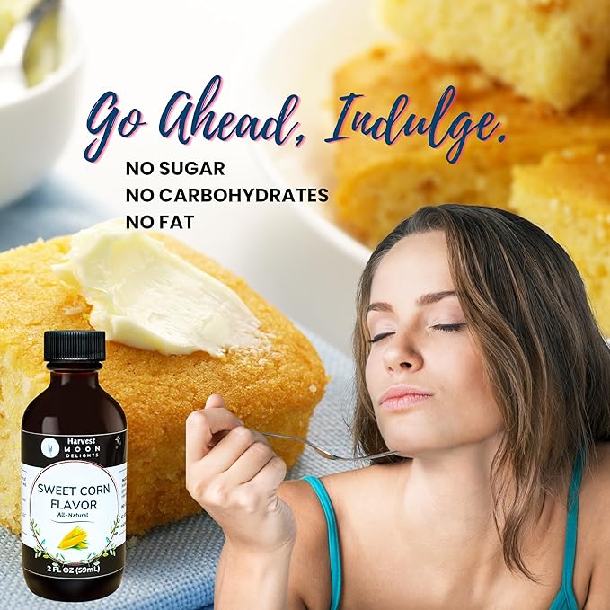 Natural Sweet Corn Extract - 2 oz - Water-Soluble - By Harvest Moon Delights - Sweet Corn Extract
