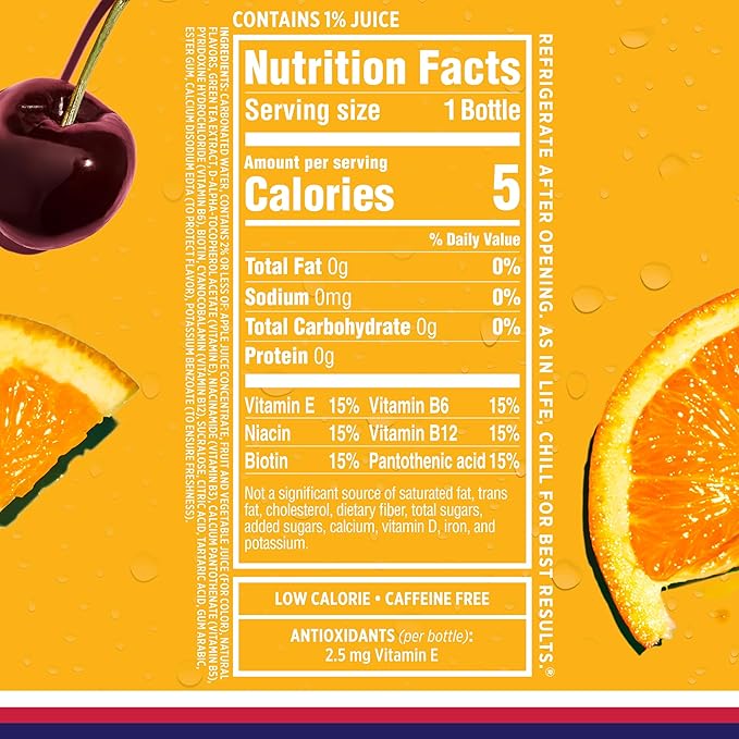 Sparkling Ice, Fruit Punch Sparkling Water, Zero Sugar Flavored Water, with Vitamins and