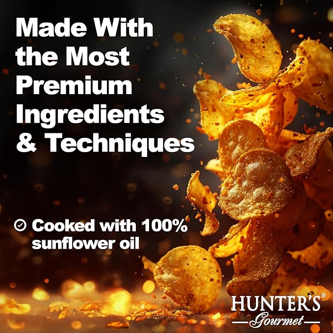 Hunter's Gourmet Premium Cholesterol Free Chips | Naturally Gluten-Free | No Artificial Colors or