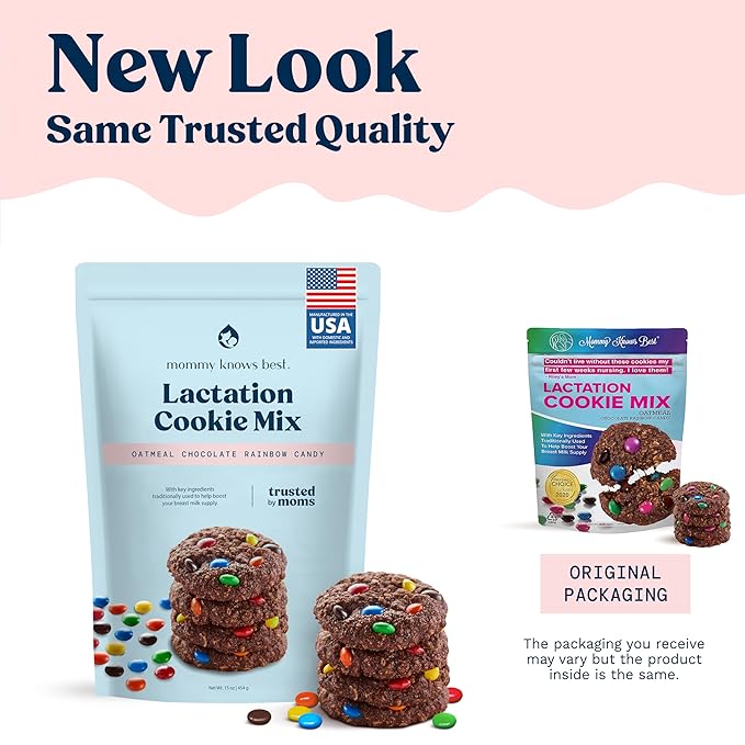 Lactation Cookies Mix - Oatmeal Breastfeeding Cookie Supplement Support for Breast Milk Supply