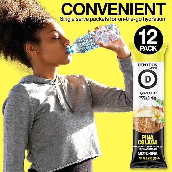 Devotion Nutrition HydroFLEX Water Flavoring Packets ??Sugar-Free Hydration with Vitamins &