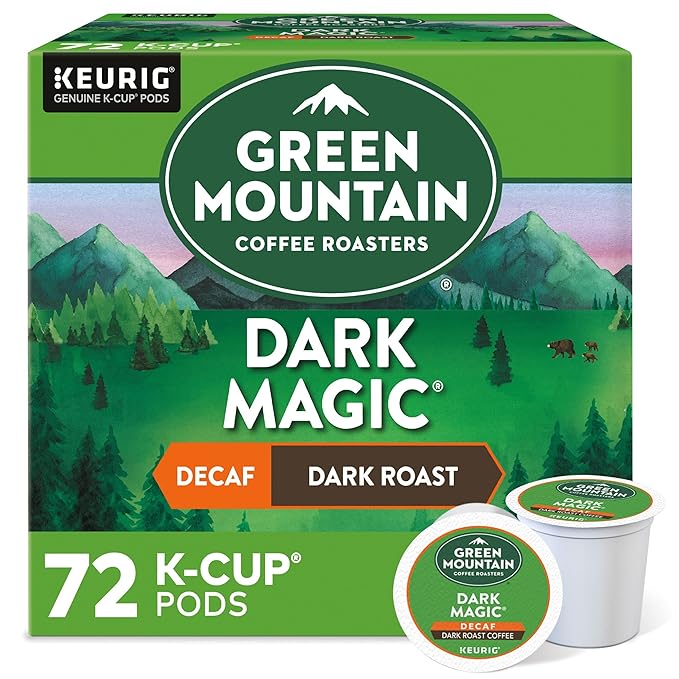Green Mountain Coffee Roasters Dark Magic Decaf Keurig Single-Serve K-Cup pods, Dark Roast Coffee