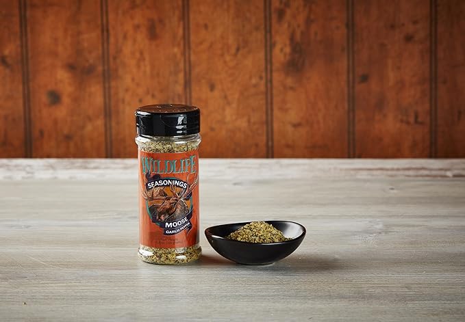 Wildlife Seasonings Moose Garlic Pepper - Versatile Blend Seasoning for Steaks, Poultry