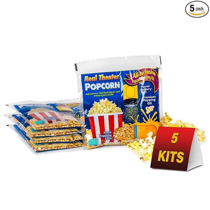 Wabash Valley Farms Real Theatre Popcorn: Popcorn Kernels for Popcorn Machine, Kernels, Popcorn