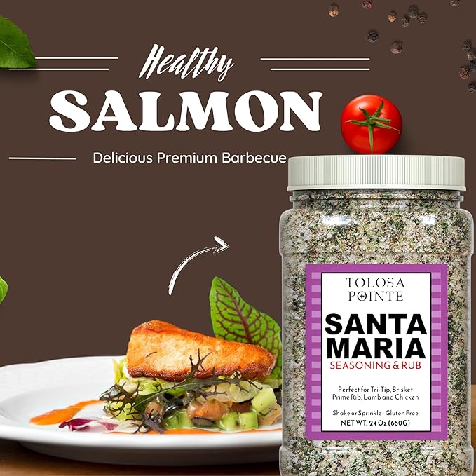 Tolosa Pointe Santa Maria Seasoning & BBQ Rub 24oz ??Authentic California Blend, Gluten-Free, No