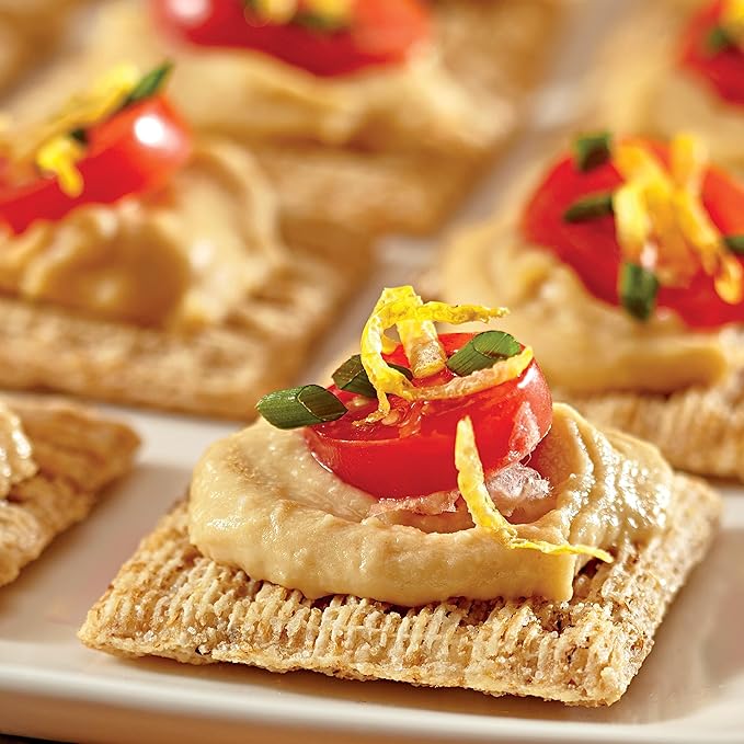 Triscuit Original Whole Grain Wheat Crackers, Vegan Crackers, Healthy Snacks, Lunch Snacks, Party