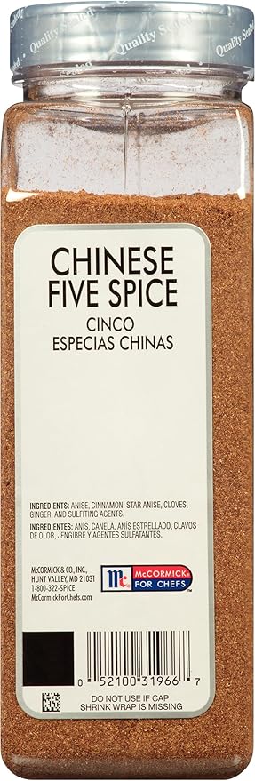 McCormick Culinary Chinese Five Spice, 16 oz - One 16 Ounce Container of Chinese Five Spice Powder