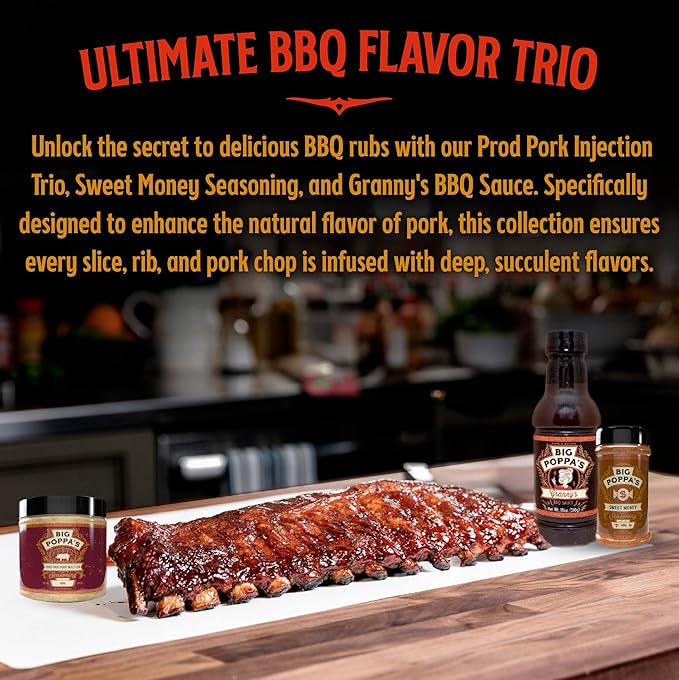 Big Poppa's Pork Bundle – Includes Succulent Pork Prod Injection, Award-Winning Sweet Money