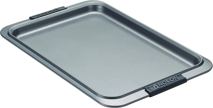 Anolon Advanced Nonstick Bakeware with Grips, Nonstick Cookie Sheet / Baking Sheet - 10 Inch x 15
