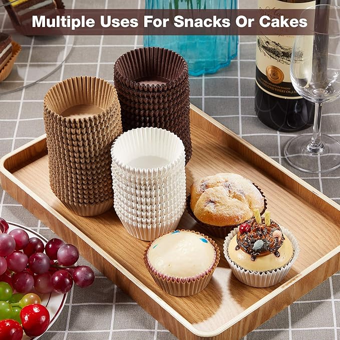 Zonon 1000 Counts Cupcake Liners for Baking Liners Paper Cupcake Wrappers Bulk Cup Cake Cases